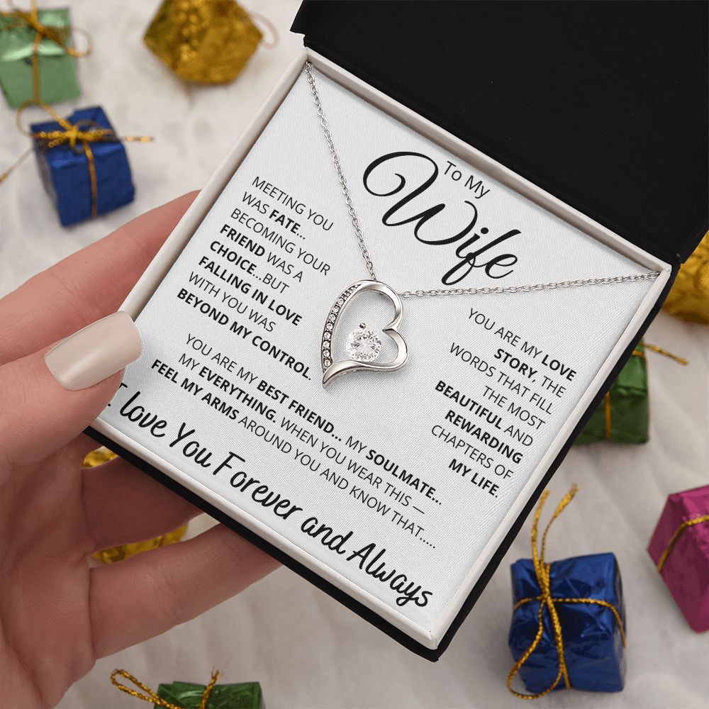 [ALMOST SOLD OUT] To My Wife – “You Are My Love Story” Heart Necklace