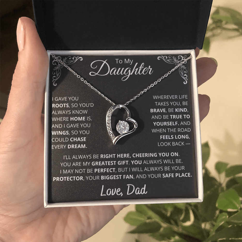 Dad to Daughter Necklace of Strength, Love, and Legacy