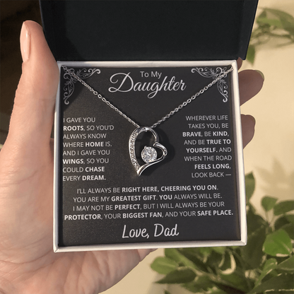 Dad to Daughter Necklace of Strength, Love, and Legacy