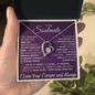 To My Soulmate – Forever Love Heart Necklace with Message Card