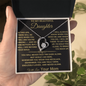 I See You, I Lift You' Mom to Daughter Heart Necklace