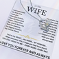 To My Wife – Forever & Always Heart Necklace Gift