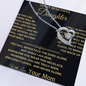 I See You, I Lift You' Mom to Daughter Heart Necklace