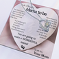 [ALMOST SOLD OUT] "To the Beautiful Mama to Be" – Heart Necklace with Personalized Message Card