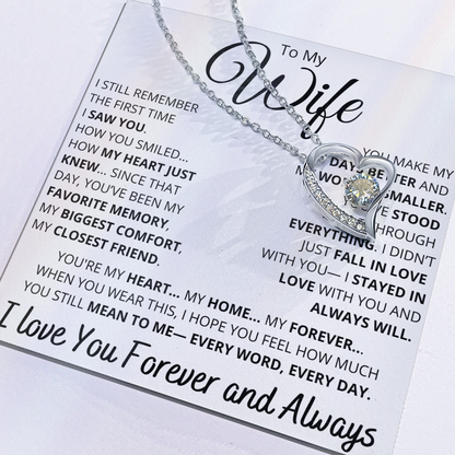 To My Wife – Elegant Heart Necklace
