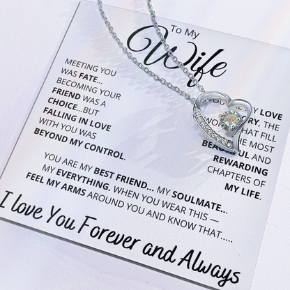 [ALMOST SOLD OUT] To My Wife – “You Are My Love Story” Heart Necklace