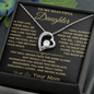 I See You, I Lift You' Mom to Daughter Heart Necklace