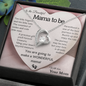 [ALMOST SOLD OUT] "To the Beautiful Mama to Be" – Heart Necklace with Personalized Message Card