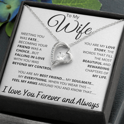 [ALMOST SOLD OUT] To My Wife – “You Are My Love Story” Heart Necklace