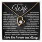 To My Wife - Forever Love Necklace