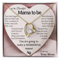 [ALMOST SOLD OUT] "To the Beautiful Mama to Be" – Heart Necklace with Personalized Message Card