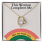 To My Woman – Pride Edition Rainbow Heart Necklace Gift