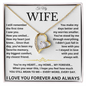 To My Wife – Forever & Always Heart Necklace Gift
