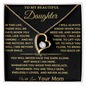 I See You, I Lift You' Mom to Daughter Heart Necklace
