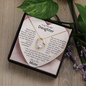 To My Beautiful Daughter - Forever Love Heart Necklace Gift from Mom