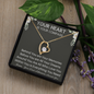 "Your Heart Is Your Compass" – Personalized Heart Necklace with Inspirational Message Card