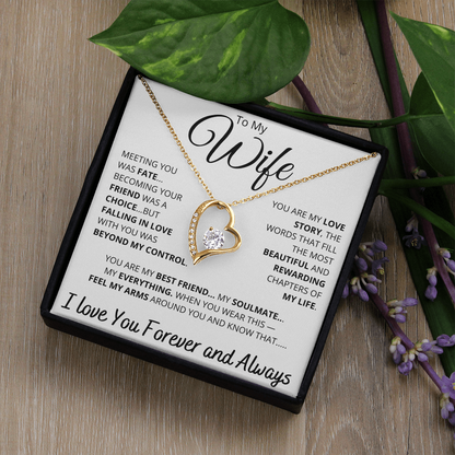 [ALMOST SOLD OUT] To My Wife – “You Are My Love Story” Heart Necklace