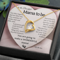 [ALMOST SOLD OUT] "To the Beautiful Mama to Be" – Heart Necklace with Personalized Message Card