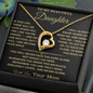 I See You, I Lift You' Mom to Daughter Heart Necklace
