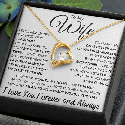 To My Wife – Elegant Heart Necklace