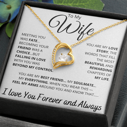 [ALMOST SOLD OUT] To My Wife – “You Are My Love Story” Heart Necklace