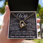 To my Wife - You are my Heart, My Home Necklace