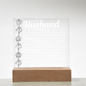 "To My Husband" LED Acrylic – A Heartfelt Message That Lasts Forever