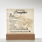 To My Beautiful Daughter – ‘You Are My Everything' LED Lion Acrylic Gift
