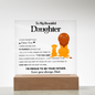 To My Beautiful Daughter – ‘Old Lion' LED Acrylic Gift from Dad
