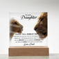 To My Daughter – Lion & Cub LED Acrylic Gift from Dad