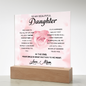 To My Beautiful Daughter – LED Acrylic Rose Gift