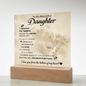To My Beautiful Daughter – ‘You Are My Everything' LED Lion Acrylic Gift