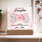To My Beautiful Daughter – LED Acrylic Rose Gift