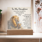 To My Daughter – LED Acrylic Lion Message Gift from Dad