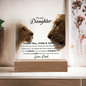 To My Daughter – Lion & Cub LED Acrylic Gift from Dad
