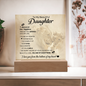 To My Beautiful Daughter – ‘You Are My Everything' LED Lion Acrylic Gift