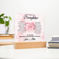 To My Beautiful Daughter – LED Acrylic Rose Gift