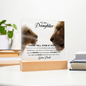 To My Daughter – Lion & Cub LED Acrylic Gift from Dad
