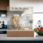 To My Daughter – LED Acrylic Lion Message Gift from Dad