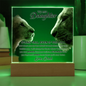 To My Daughter – Lion & Cub LED Acrylic Gift from Dad