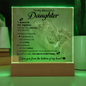 To My Beautiful Daughter – ‘You Are My Everything' LED Lion Acrylic Gift