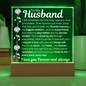 "To My Husband" LED Acrylic – A Heartfelt Message That Lasts Forever
