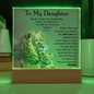 To My Daughter – LED Acrylic Lion Message Gift from Dad
