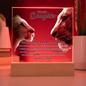 To My Daughter – Lion & Cub LED Acrylic Gift from Dad