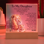 To My Daughter – LED Acrylic Lion Message Gift from Dad