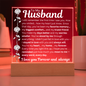 "To My Husband" LED Acrylic – A Heartfelt Message That Lasts Forever