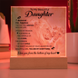 To My Beautiful Daughter – ‘You Are My Everything' LED Lion Acrylic Gift