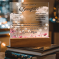 To My Lovely Daughter – LED Acrylic Gift from Mom