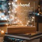 "To My Husband" LED Acrylic – A Heartfelt Message That Lasts Forever