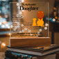 To My Beautiful Daughter – ‘Old Lion' LED Acrylic Gift from Dad